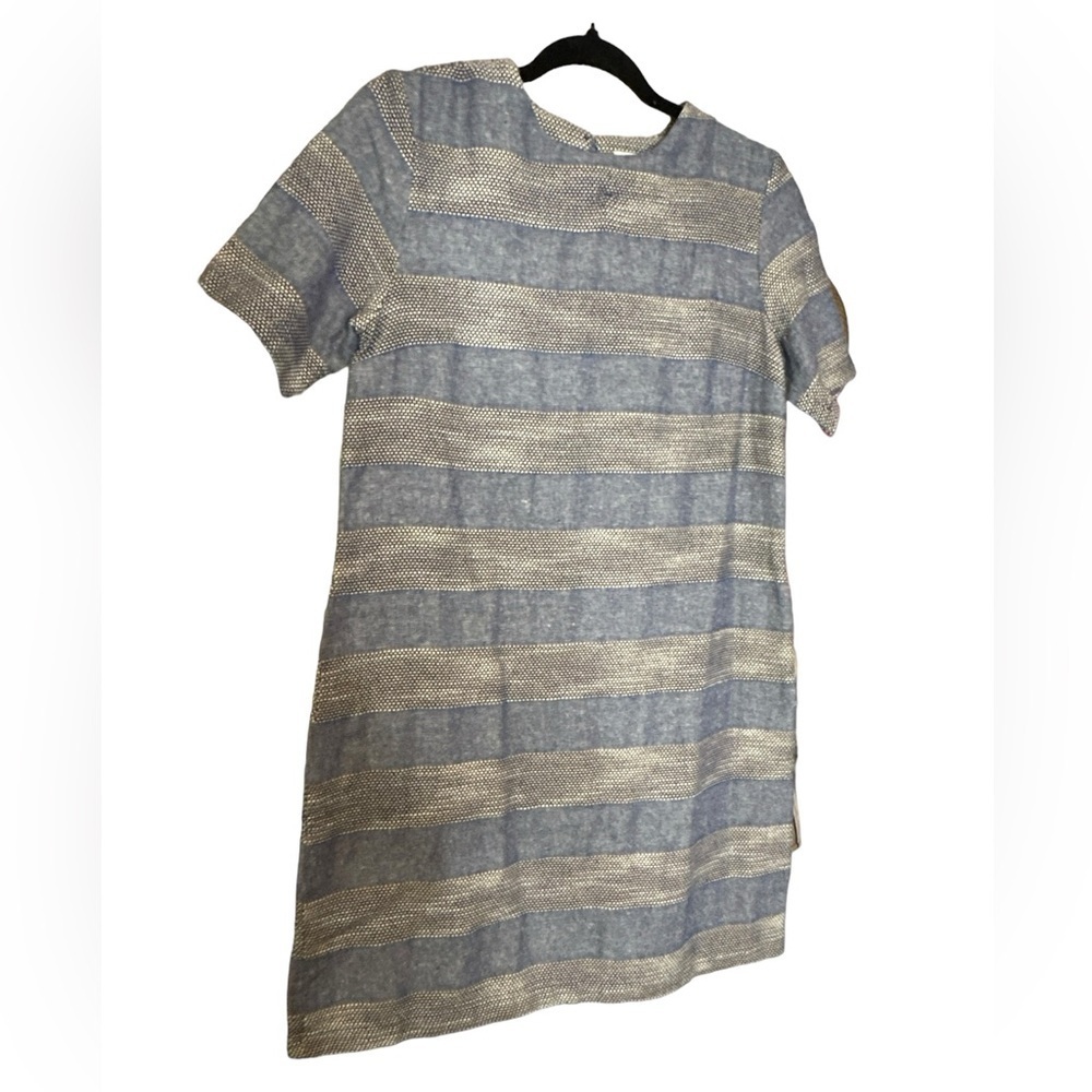 🔴5 for $40 SALE! 
CLEMENCE t-shirt dress cotton linen blend stripped texture 28
